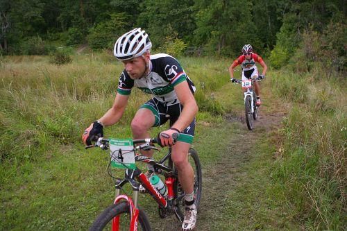 Junior rider Jake Richards latching on to Swanson