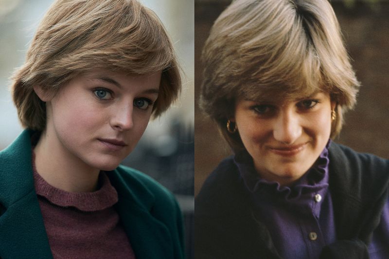 the crown princess diana vs real life princess diana