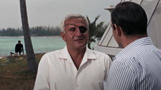 Adolfo Celi talking with Sean Connery by his yacht in Thunderball.