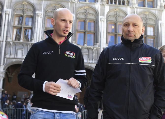Marco Marzano and Maurizio Piovani (Lampre - Merida)