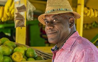 Ainsley Harriott visits the coloful Coronation Market in Jamaica