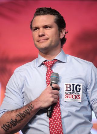 Fox News pundit Pete Hegseth at an event in West Palm Beach, Florida.