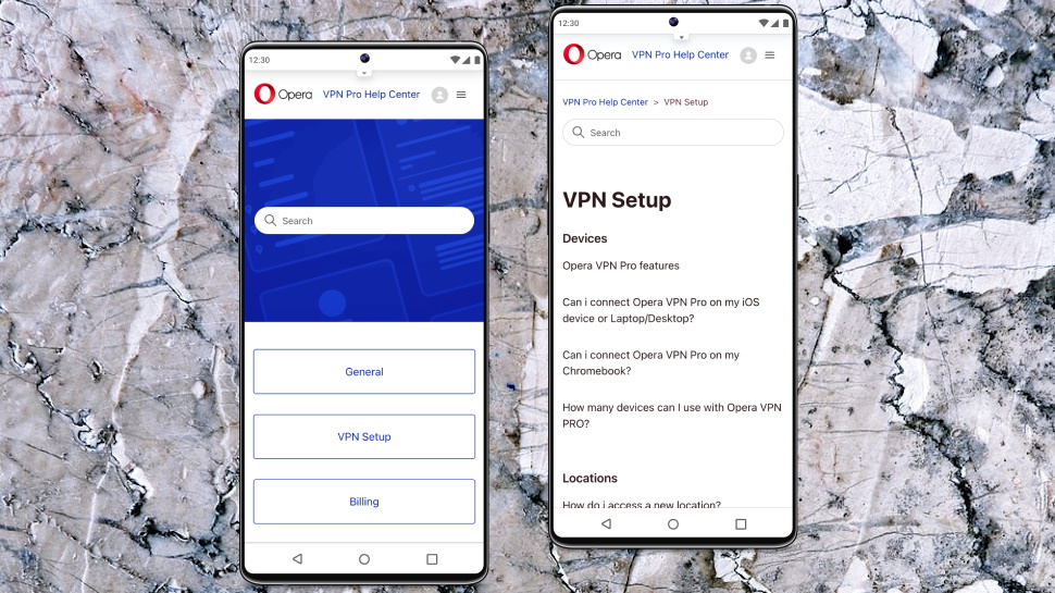 Opera VPN Pro Chat Support