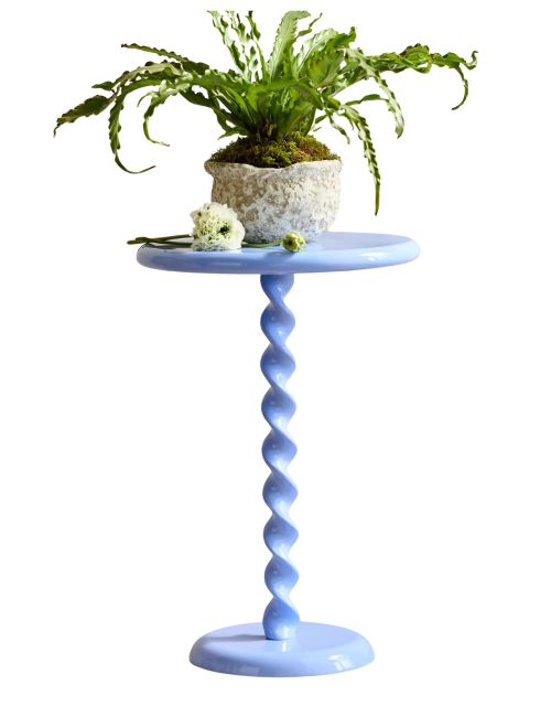 Spiral Side Table (Blue)
