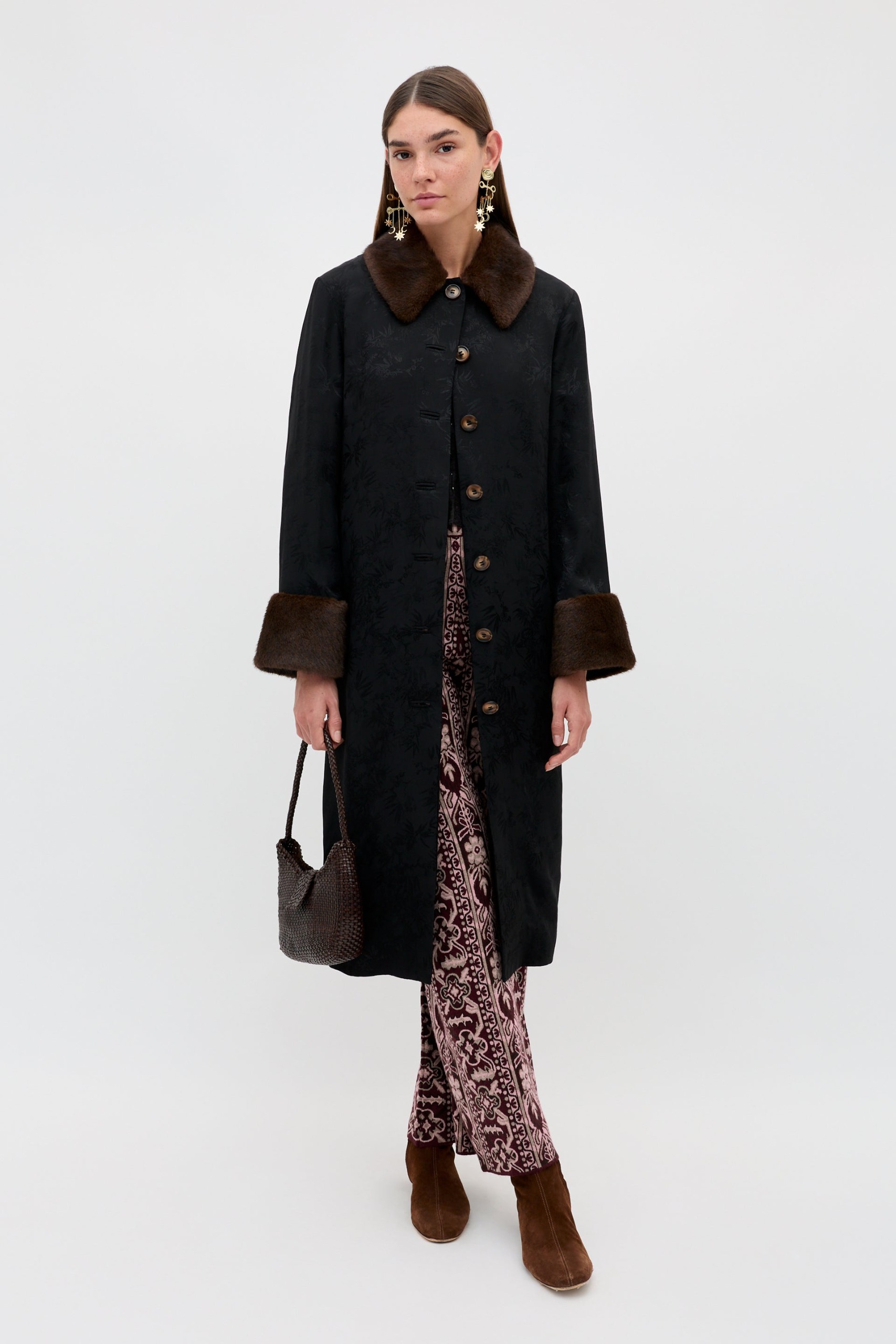 Jonah Jacquard Jacket in Black