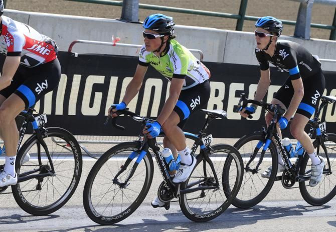 Coppi e Bartali leader Peter Kennaugh (Sky)
