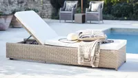 Best rattan garden furniture 2021 - best rattan sun lounger - OKA