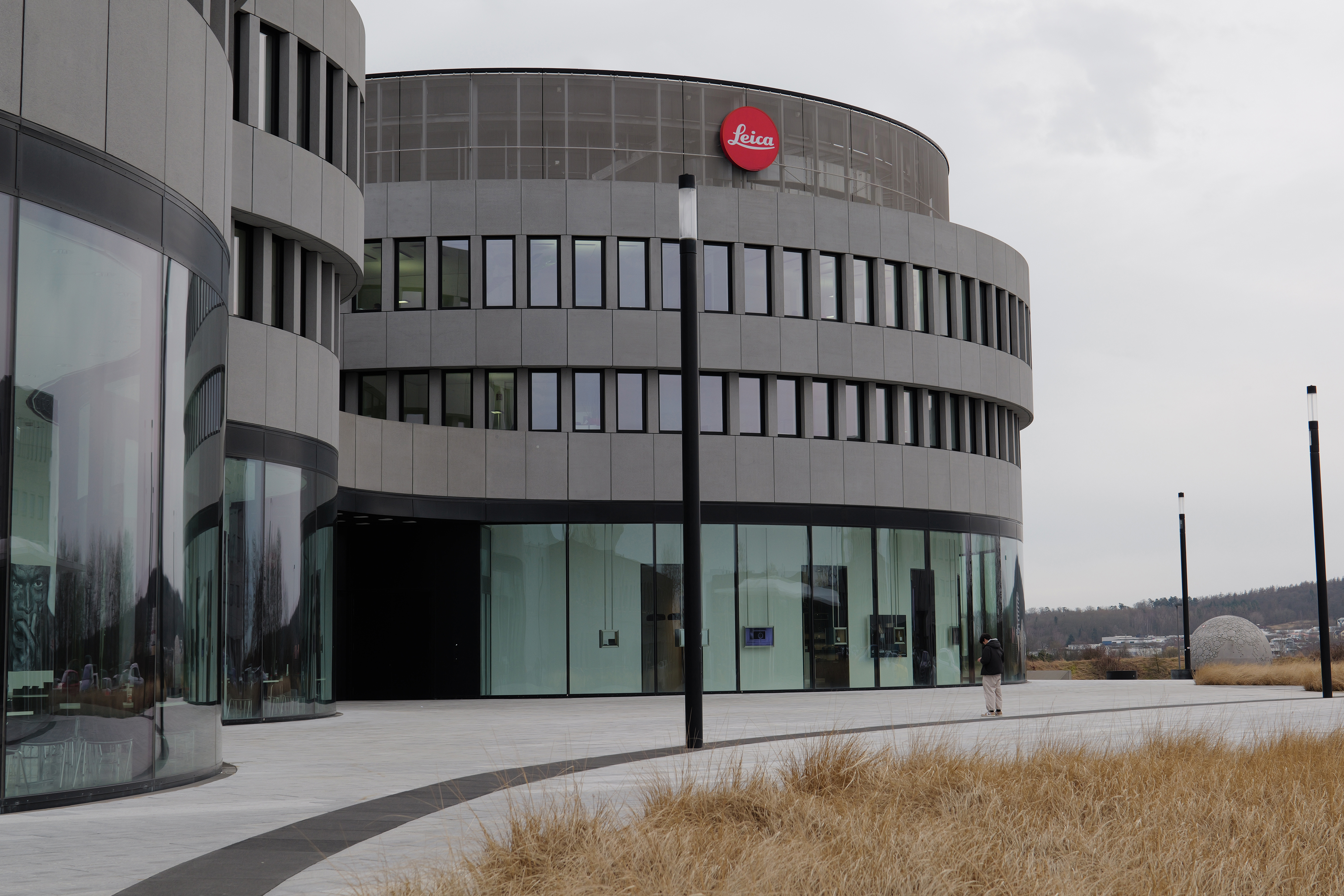 A sample photo of the Leica HQ building taken on the Leica SL3 camera