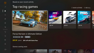 This is what the Xbox X Series and its dashboard look like
