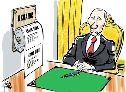 
Political cartoon World Putin Ukraine