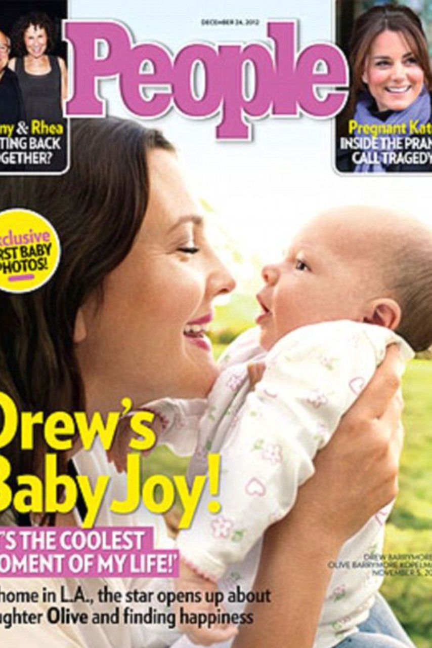 Drew Barrymore - Baby Olive - Celebrity Babies - Marie Claire - Marie Claire UK