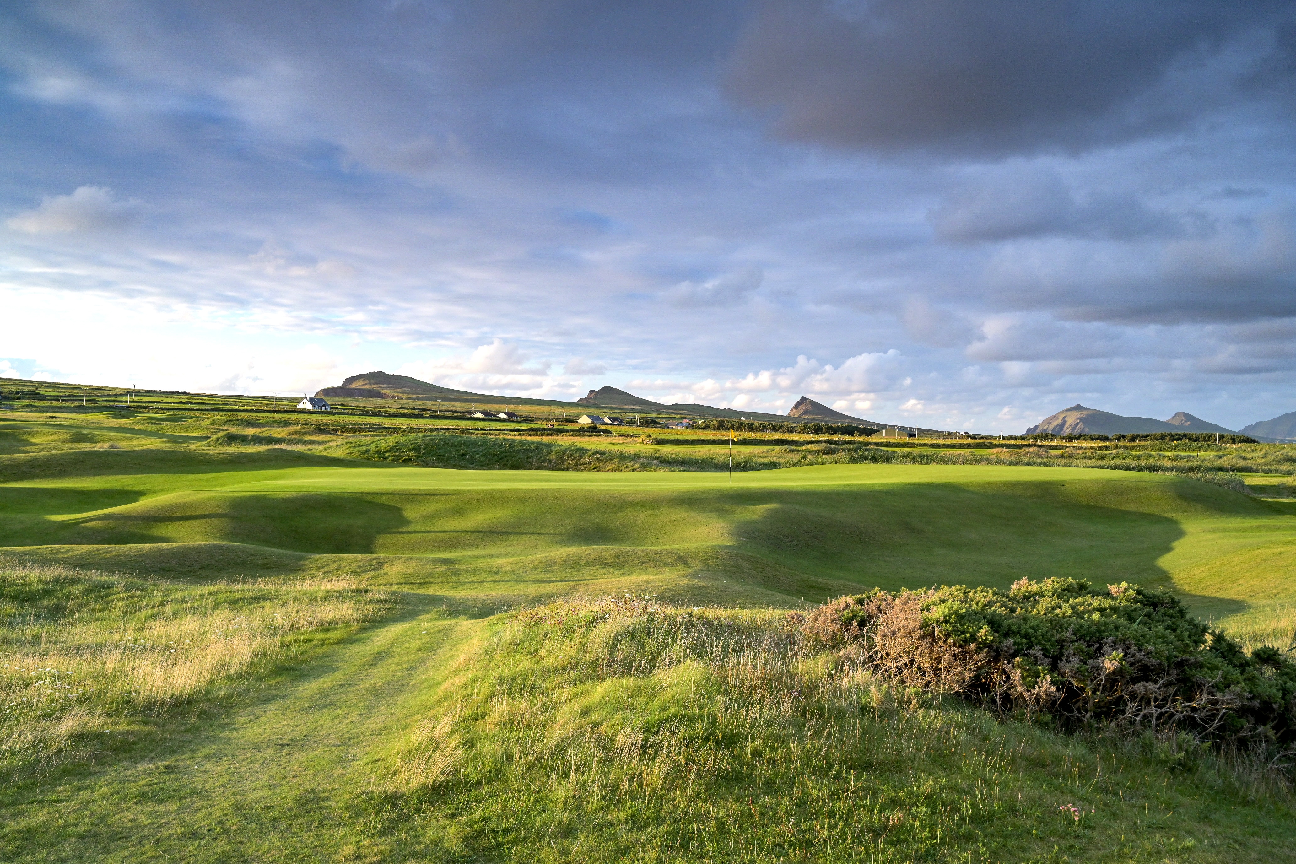 The 17th green at Dingle Links