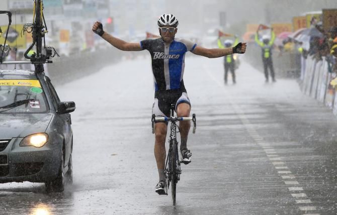 Tom Leezer (Blanco) takes his first professional victory at Tour de Langkawi