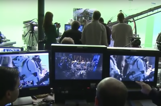 Behind-the-scenes shot of Star Wars: Underworld
