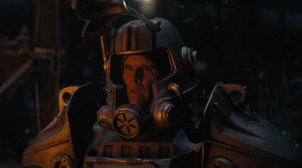 Cooper wearing older power armor in the Fallout TV series Season 2