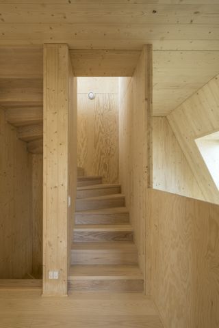 Living Places Copenhagen house in timber inside and out with large openings and light colours