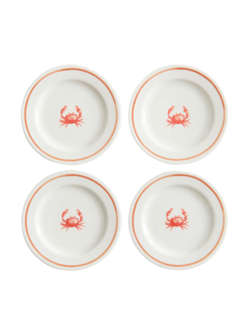 Small Porcelain Plates, Set of 4