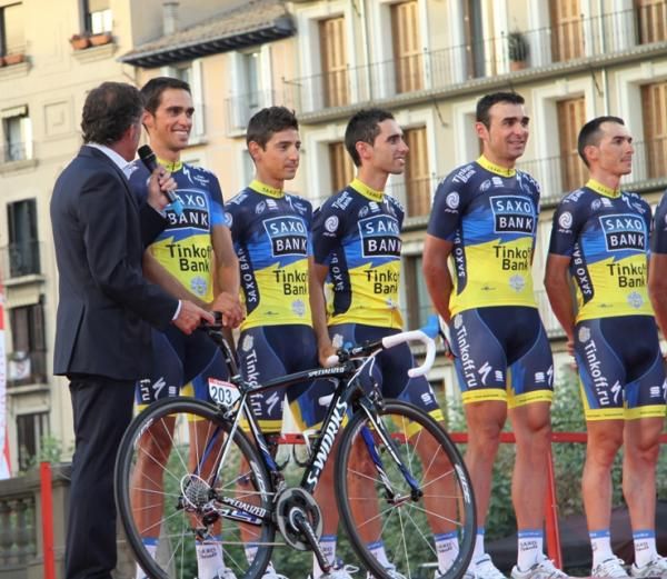 Alberto Contador was a major focus for the fans at the start of the Vuelta