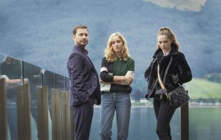 Martin Compson, Sophie Rundle and Mirren Mack in The Nest