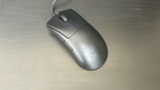 Razer DeathAdder V3 gaming mouse on a desk