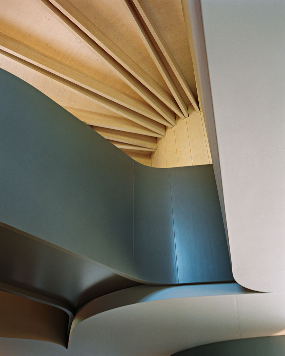 Exposed laminate ash beams