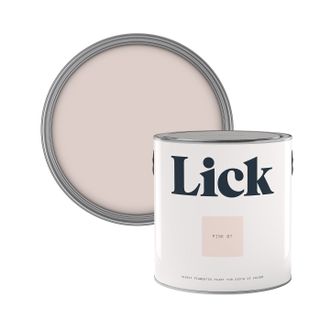 tin of pale pink paint