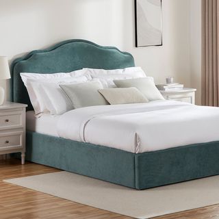 Wiltshire Ottoman Storage Bed - Deep Green