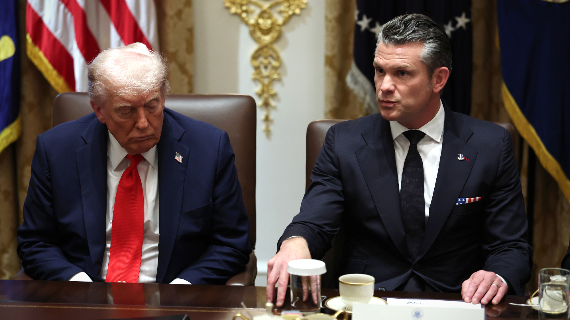 President Donald Trump and Defense Secretary Pete Hegseth