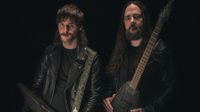 A portrait of Khemmis guitarists Phil Pendergast and Ben Hutcherson.
