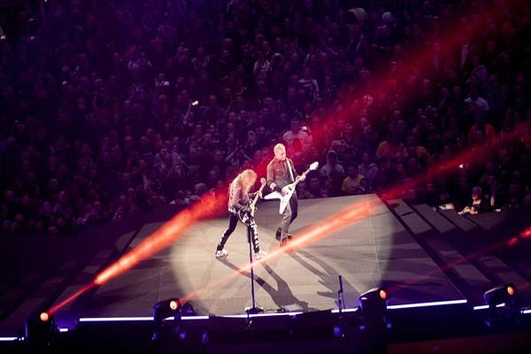 Metallica onstage in Amsterdam