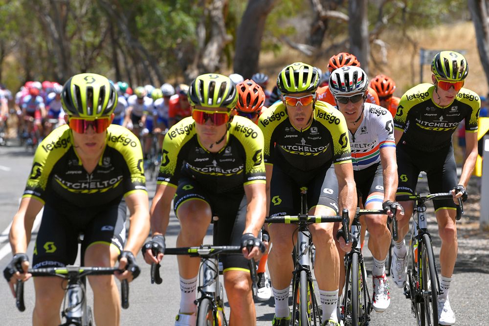 Mitchelton-Scott worked hard for leader Daryl Impey at the Tour Down Under