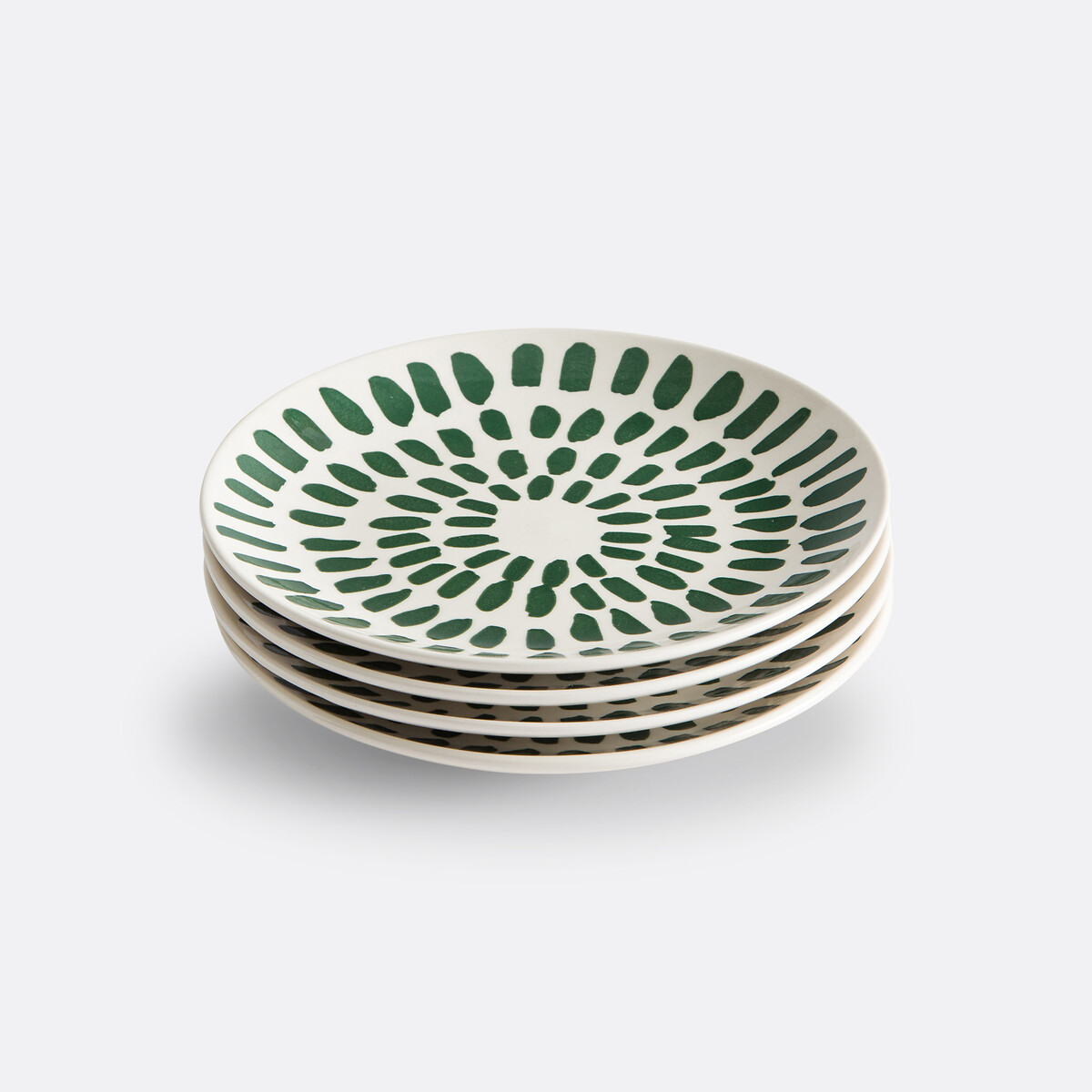Set of 4 Riveri Earthenware Dessert Plates