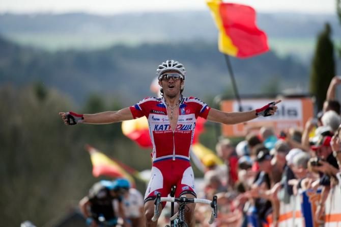 Daniel Moreno (Katusha) wins La Fleche Wallonne