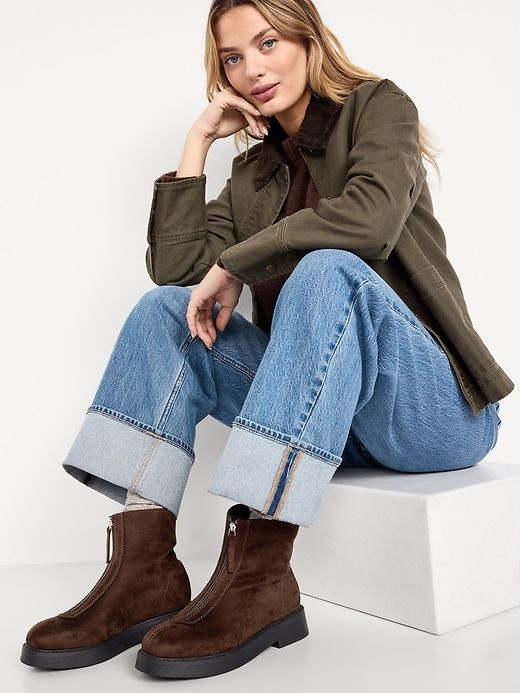 Zip Front Chelsea Boot for Women