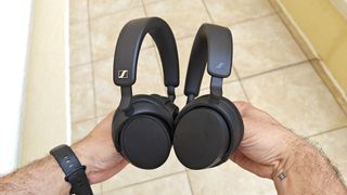 Sennheiser Accentum headphones side by side for face off