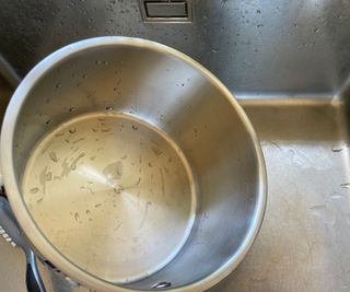 Lakeland Stainless Steel Pan Set cleaning up