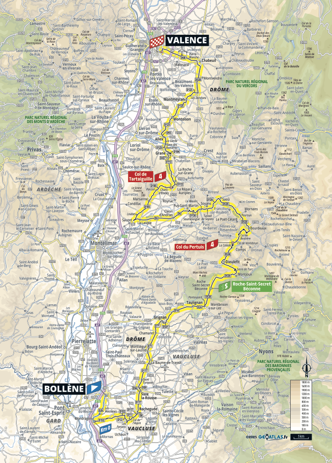 Maps of the 2025 Tour de France stages