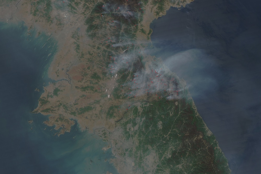 north korea fires