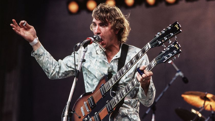JOE WALSH US rock musician in 1983. 