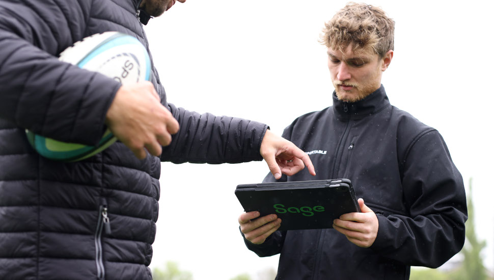 Sage Sportable smart rugby ball hands-on