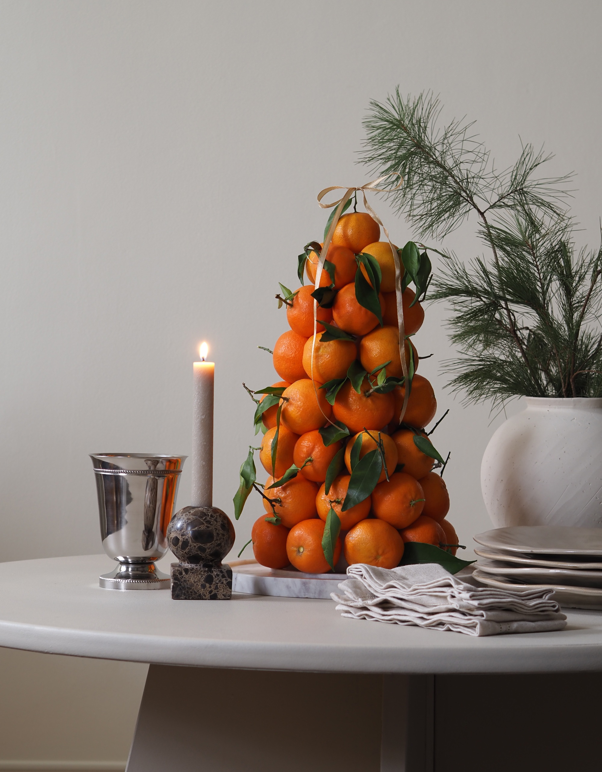 orange tree centerpiece