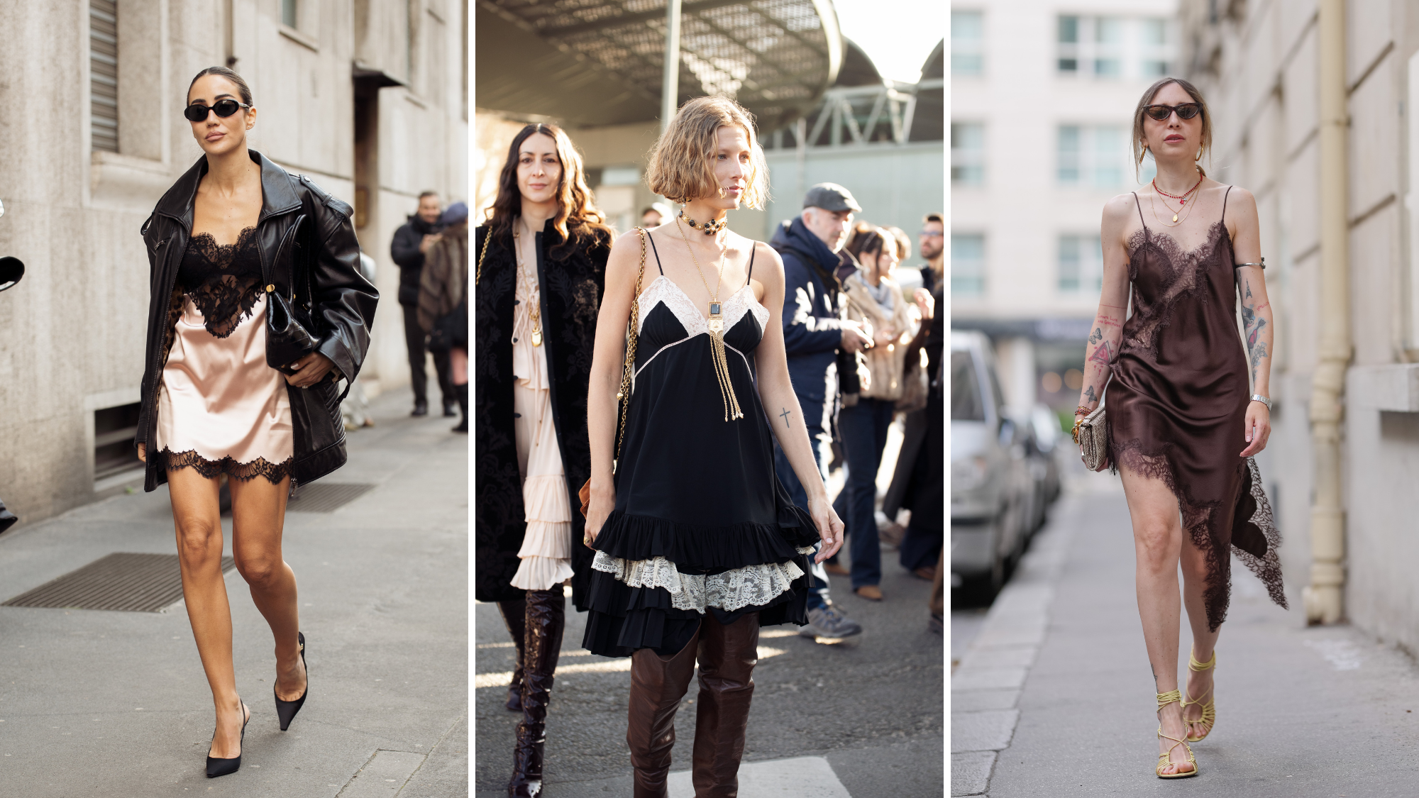 lace slip dresses
