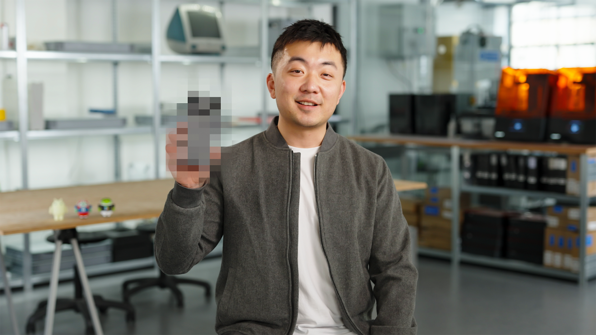 Nothing Phone (3) held up by founder Carl Pei