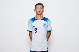 Chris Rigg on international duty with the England youth set up