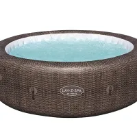 Lay-Z-Spa St Moritz Rattan Design Inflatable Spa Hot Tub: £394.99 £328.99 (save £66) | Amazon UK