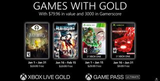 Xbox Games With Gold January 2020
