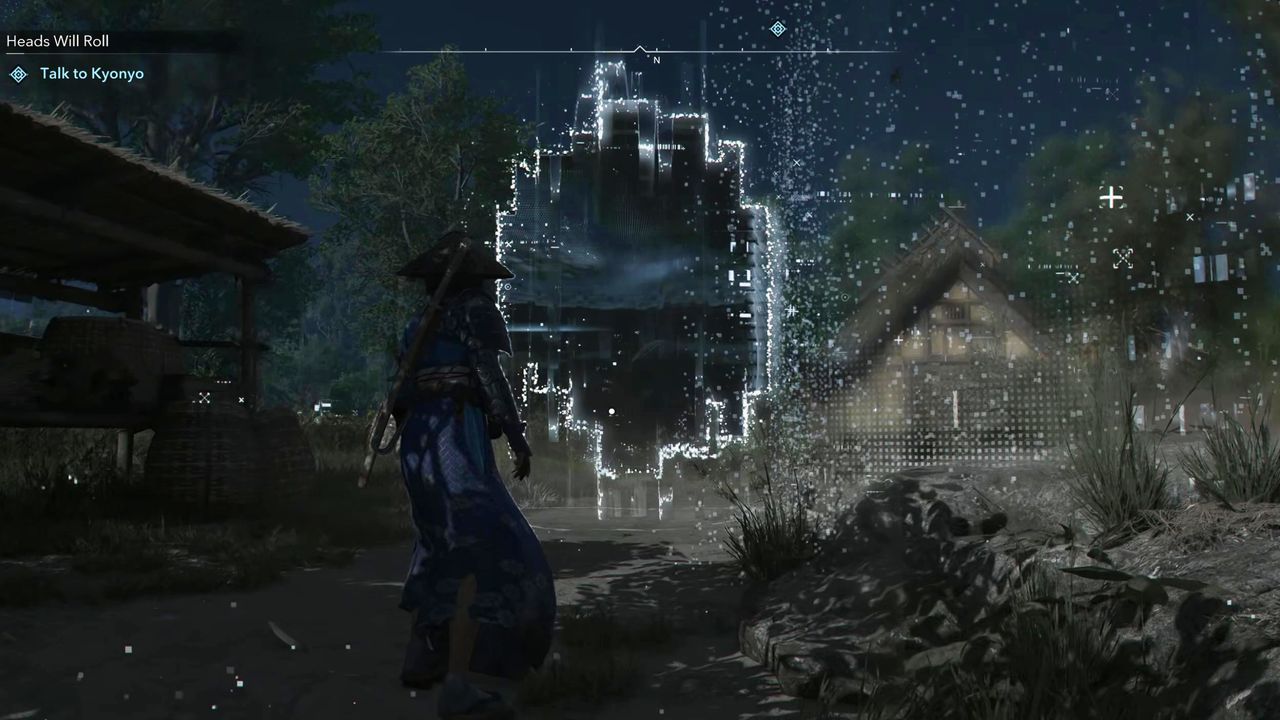 Assassin's Creed Shadows Shadow Projects - An Animus portal in the middle of a town.