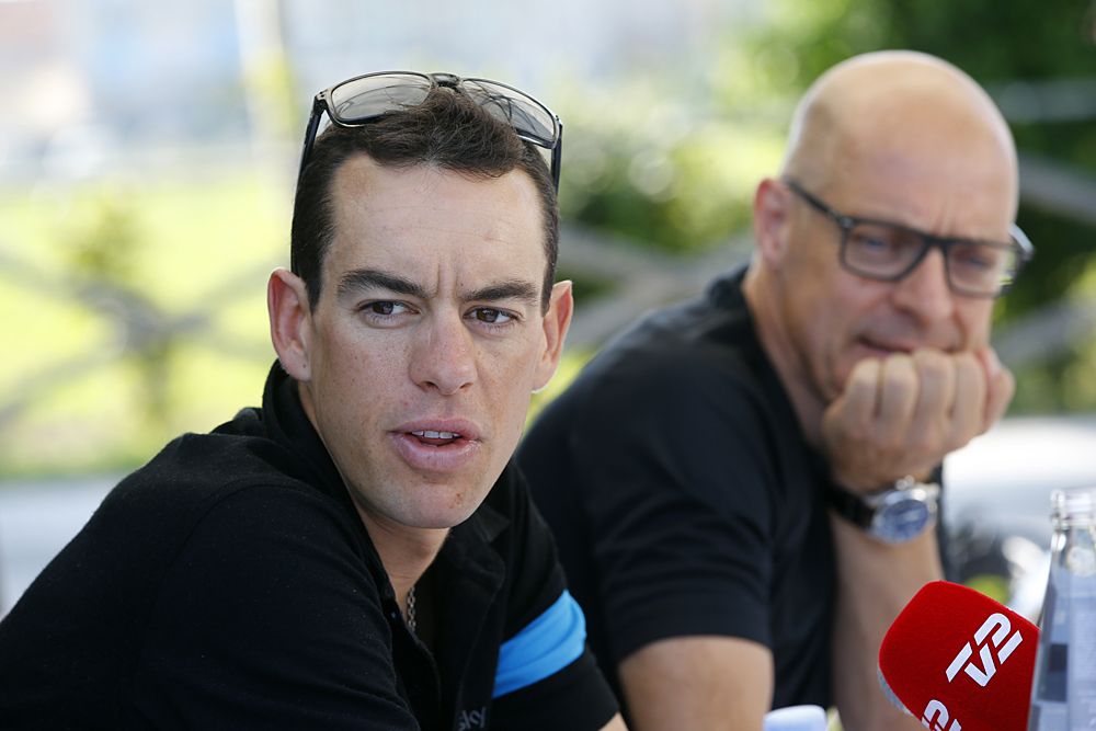 Richie Porte and David Brailsford (Sky)