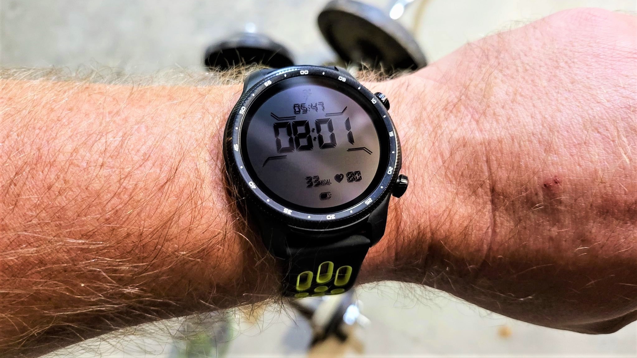 TicWatch Pro 3 Ultra GPS worn on a wrist