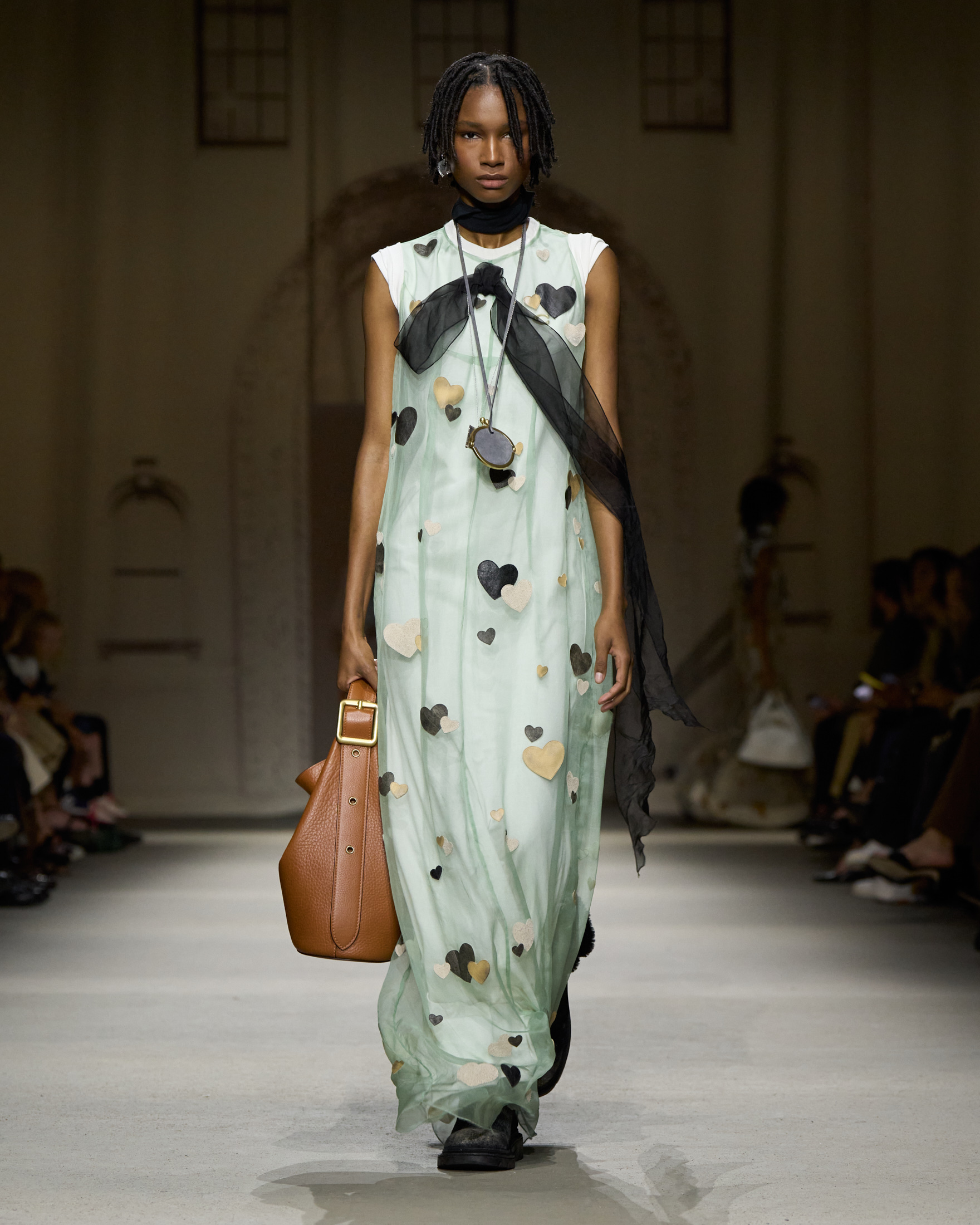 Coach S/S 26 runway, pouch necklace trend